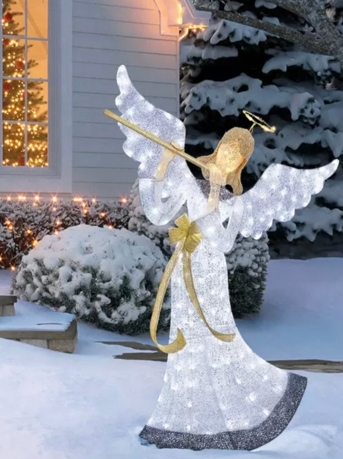 5ft 8 Inches (1.8m) Indoor / Outdoor Angel with 175 LED Lights – The Manor  House Store