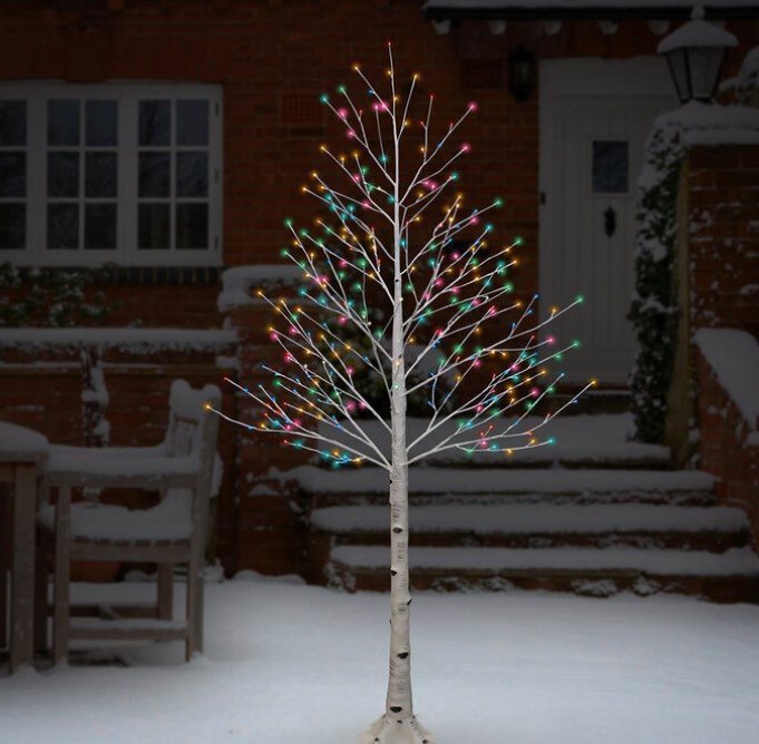 7ft (2.1 m) Indoor / Outdoor Fully Lit Birch Twig Tree With 280 LED Lights
