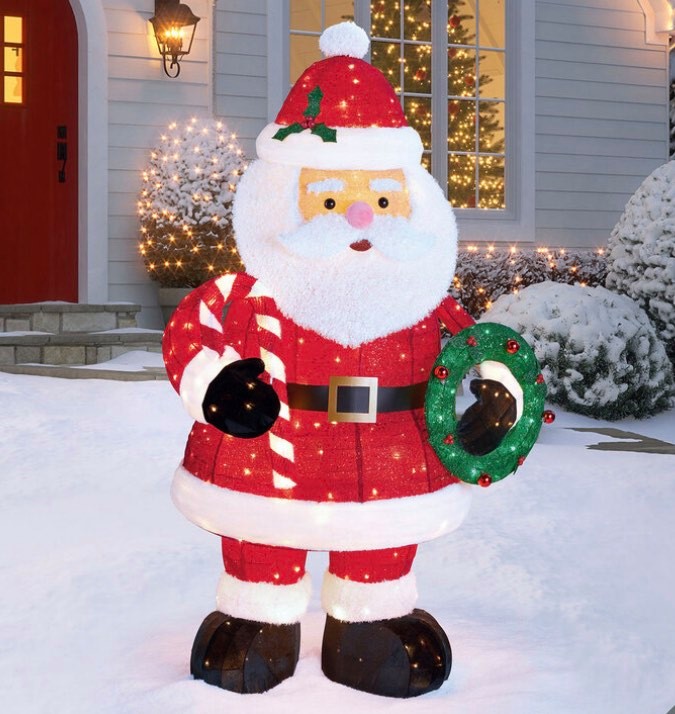 6ft (1.8m) Indoor / Outdoor Twinkling Pop-up Santa with 280 LED Lights
