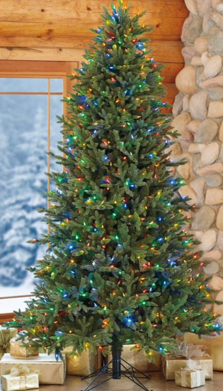 Pre lit aspen fir deals christmas tree