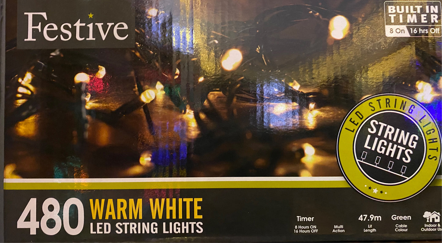 480Led Warm White Lights 47.9M