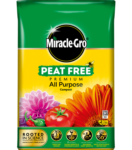 Miracle Grow Peat Free  - 3 bags